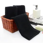 Wholesale Turkish Cotton Black Bath Towel Customized Logo