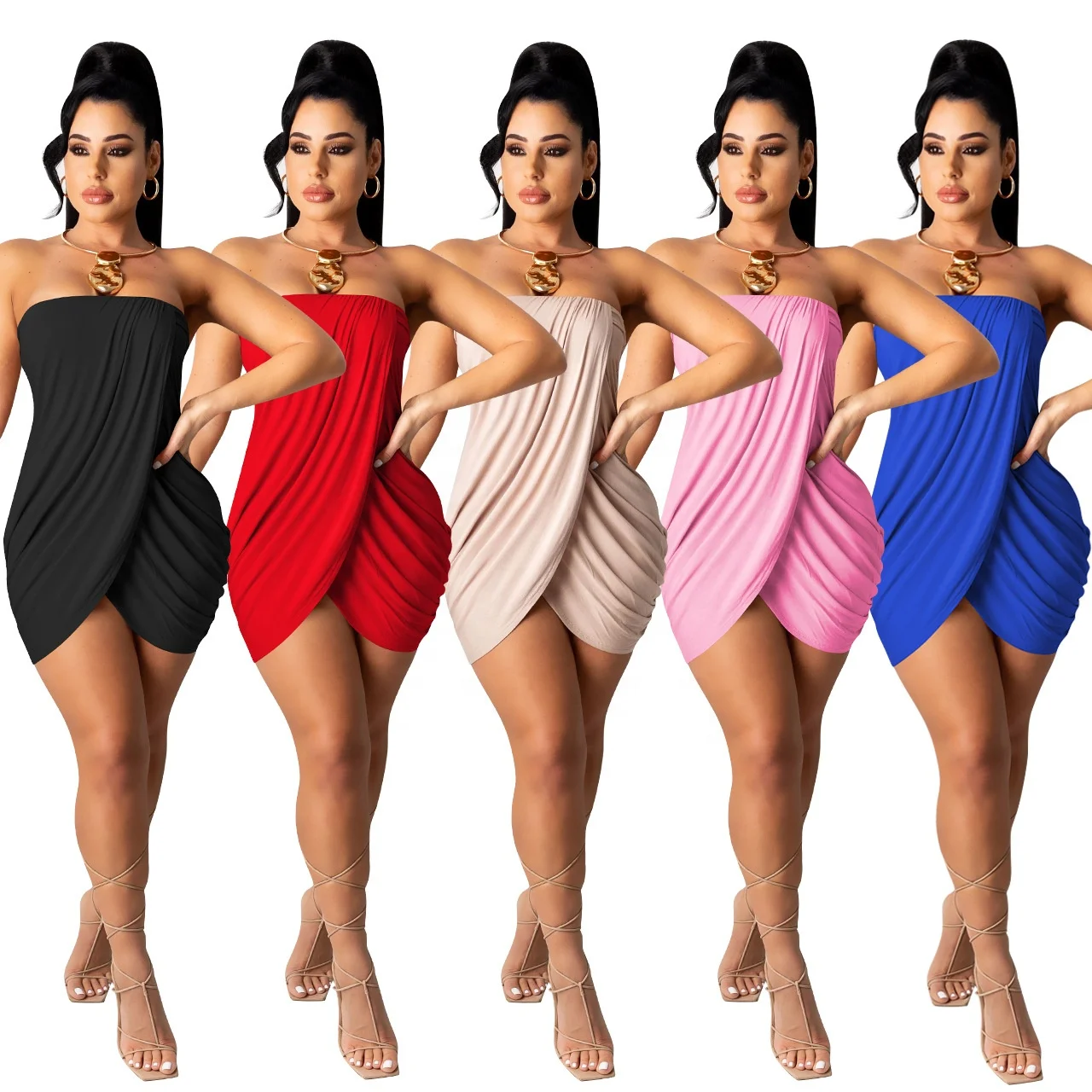 AI97-214 2021 Lady Sexy Sleeveless Dress Summer Women Pleated Dress Ladies Party Sexy Club Wear Dress for Woman
AI97-214 2021 Lady Sexy Sleeveless Dress Summer Women Pleated Dress Ladies Party Sexy Club Wear Dress for Woman