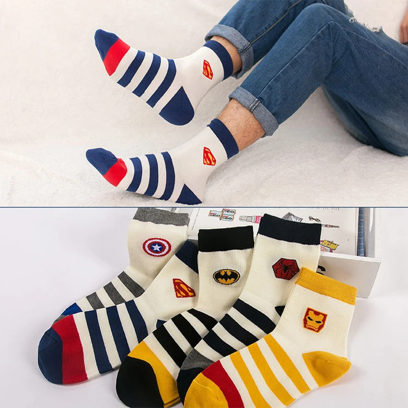 New wholesale marvel cartoon cotton colorful fashion custom basketball mens sport crew happy socks
New wholesale marvel cartoon cotton colorful fashion custom basketball mens sport crew happy socks