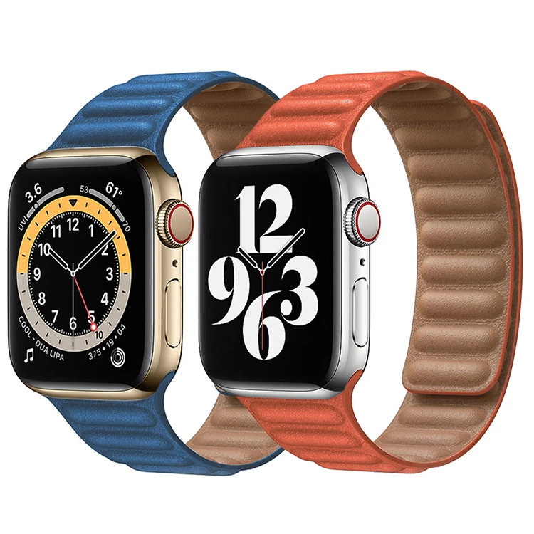 Leather Link Loop Strap For Apple Watch Band 44 40 38 42 Mm Watchabnd Magnetic Bracelet Iwatch Seires 5 4 6 Se Wristbands
Leather Link Loop Strap For Apple Watch Band 44 40 38 42 Mm Watchabnd Magnetic Bracelet Iwatch Seires 5 4 6 Se Wristbands