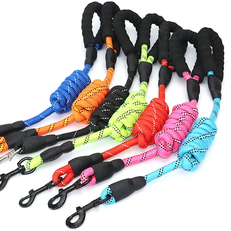 Pet products reflective multicolor round rope dog traction rope comfortable handle for medium and large dogs, As shown
Pet products reflective multicolor round rope dog traction rope comfortable handle for medium and large dogs, As shown