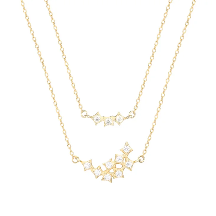 New Layered Initial Star Pendant Necklace Gold s925 Sterling Silver with zircon cz Necklace Bridesmaid Gift
New Layered Initial Star Pendant Necklace Gold s925 Sterling Silver with zircon cz Necklace Bridesmaid Gift