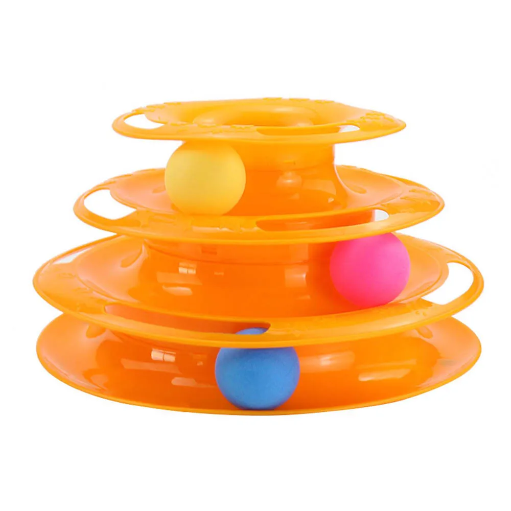 Pet Product Cat Interactive Toy Three-layer Orbital Plastic Turntable Cat Toy, As picture
Pet Product Cat Interactive Toy Three-layer Orbital Plastic Turntable Cat Toy, As picture