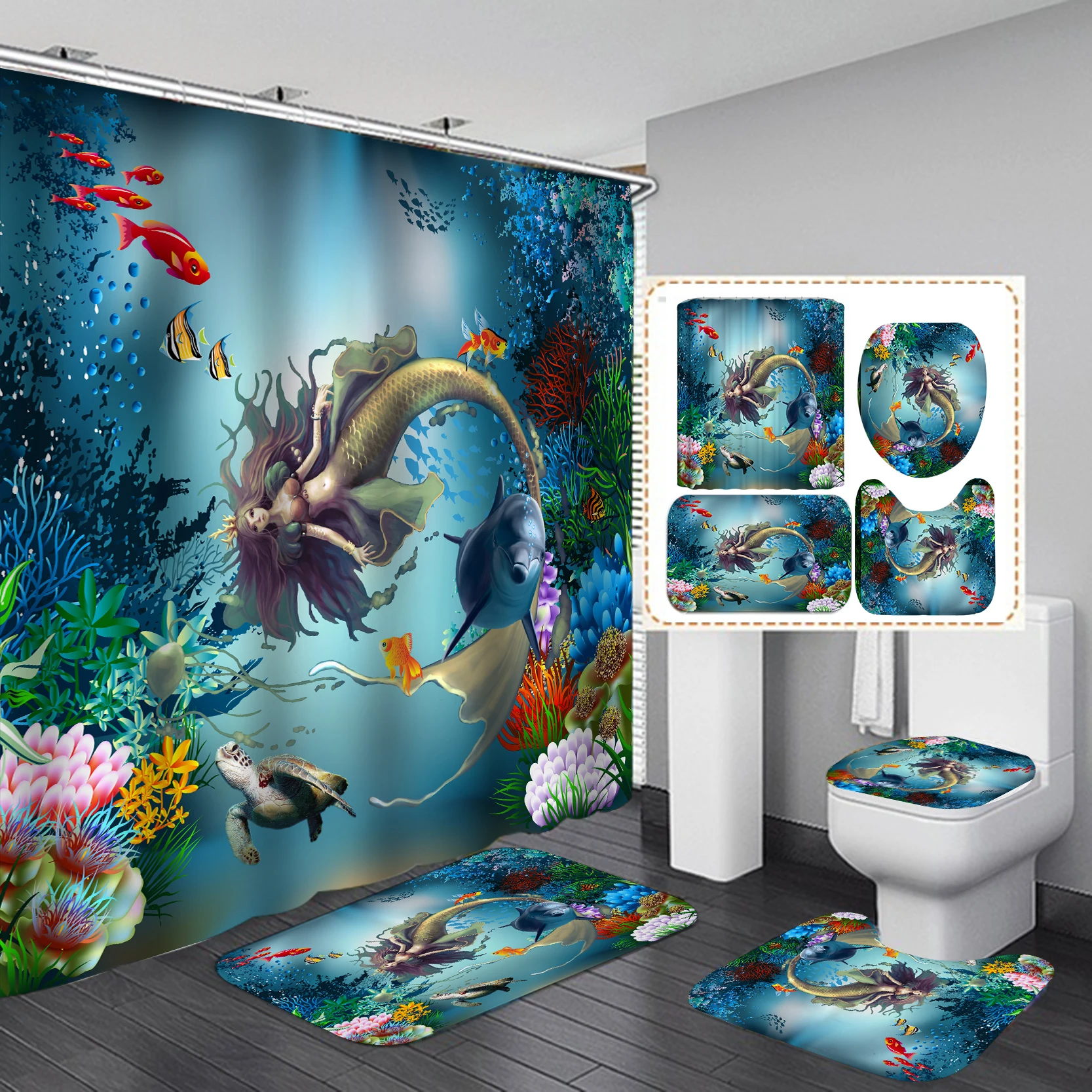 Shower Curtain Design/ Print Set Polyester Modern Home Goods Bathroom Shower Curtain Set High Quality Eco-friendly Stocked
Shower Curtain Design/ Print Set Polyester Modern Home Goods Bathroom Shower Curtain Set High Quality Eco-friendly Stocked