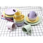 16pce plate bowl mug porcelain dinner sets dinnerware sets purple