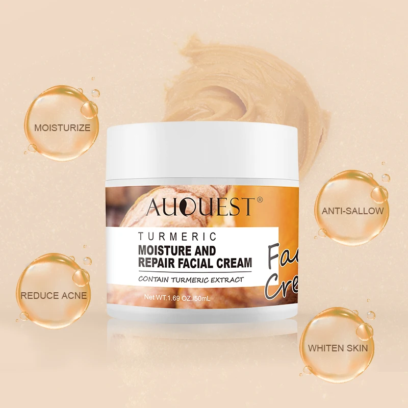 AuQuest Moisture and Repair Turmeric Face Cream Whitening Moisturizing Day and Night Face Cream
AuQuest Moisture and Repair Turmeric Face Cream Whitening Moisturizing Day and Night Face Cream