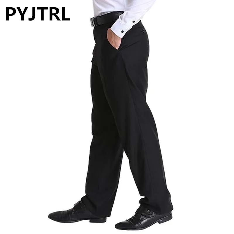 PYJTRL Men Black Business Occupation Slim Fit Dress Office Trousers Male Dress Formal Suit Pants Casual For Men
PYJTRL Men Black Business Occupation Slim Fit Dress Office Trousers Male Dress Formal Suit Pants Casual For Men