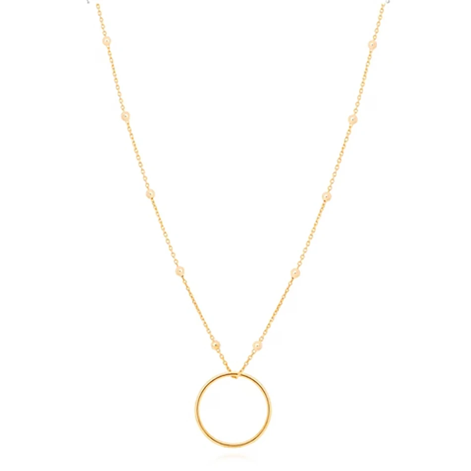 925 Sterling Silver gold Plated Large Halo Circle Pendant Necklace For Woman Engagement Wearing
925 Sterling Silver gold Plated Large Halo Circle Pendant Necklace For Woman Engagement Wearing