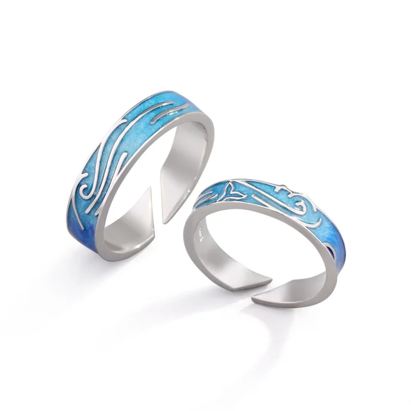 New Fashion 925 Sterling Silver Original Deep Sea Have Fish Open Rings For Romantic Chic Female Lovers' Couples Jewelry, Silver color
New Fashion 925 Sterling Silver Original Deep Sea Have Fish Open Rings For Romantic Chic Female Lovers' Couples Jewelry, Silver color