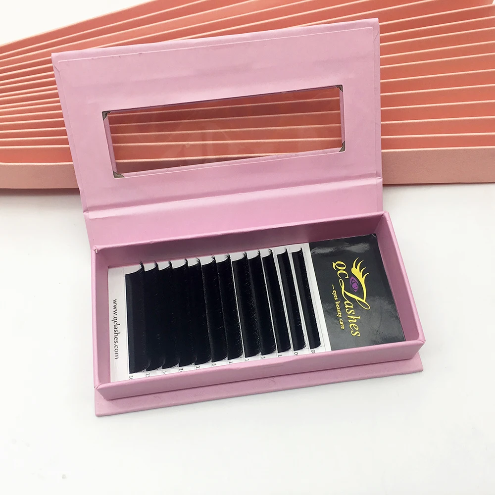 Extremely Soft Faux Mink False Lash Cashmere Eyelash Extension Custom Packaging Private Label Russian Volume Lash Extensions, Natural black 
Extremely Soft Faux Mink False Lash Cashmere Eyelash Extension Custom Packaging Private Label Russian Volume Lash Extensions, Natural black