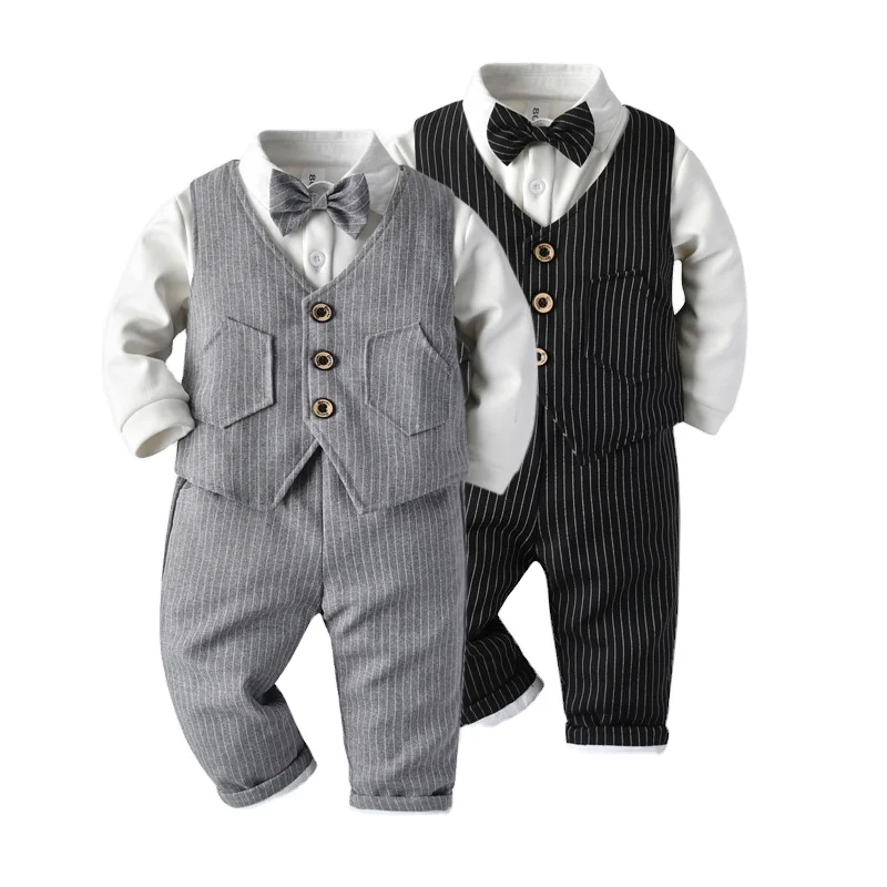 Coolelves Boys thickened the 3-piece baby suit dress with velvet suit for the baby boy, Sky blue
Coolelves Boys thickened the 3-piece baby suit dress with velvet suit for the baby boy, Sky blue