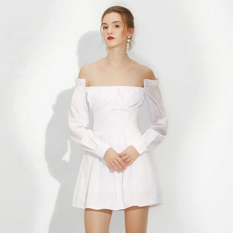 Spring Woman Latest Dresses Cotton Long Sleeve A-Line Ruched Wedding Party Pleated Dress, Customized color
Spring Woman Latest Dresses Cotton Long Sleeve A-Line Ruched Wedding Party Pleated Dress, Customized color