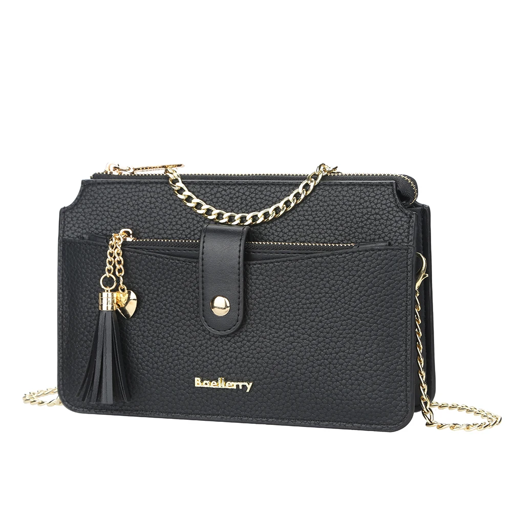 Baellerry 2021 New Customizable PU Leather Multifunction Shoulder Wallet For Women With Metal shoulder Chain,Lady Cellphone Bag, 6 colors
Baellerry 2021 New Customizable PU Leather Multifunction Shoulder Wallet For Women With Metal shoulder Chain,Lady Cellphone Bag, 6 colors