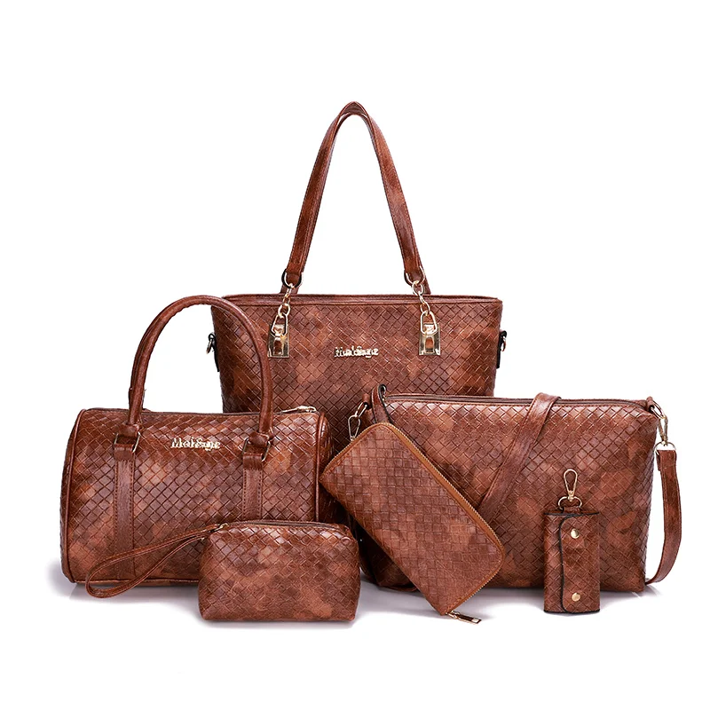 JIANUO lady bags 6pcs bag sets 6 trendy handbag wholesale plaited handbag set, Brown,blue,red,white,black
JIANUO lady bags 6pcs bag sets 6 trendy handbag wholesale plaited handbag set, Brown,blue,red,white,black