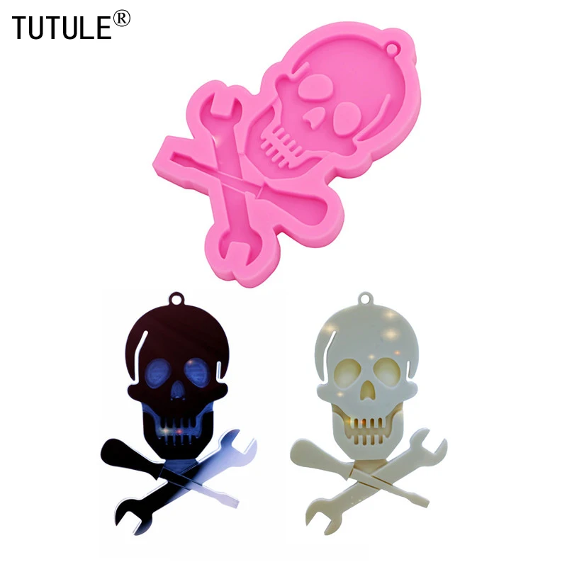 Shiny skull wrench mold,Smiling skull keychain epoxy mold,Halloween necklace clay polymer mold,Fondant Food Grade Silicone Mould
Shiny skull wrench mold,Smiling skull keychain epoxy mold,Halloween necklace clay polymer mold,Fondant Food Grade Silicone Mould