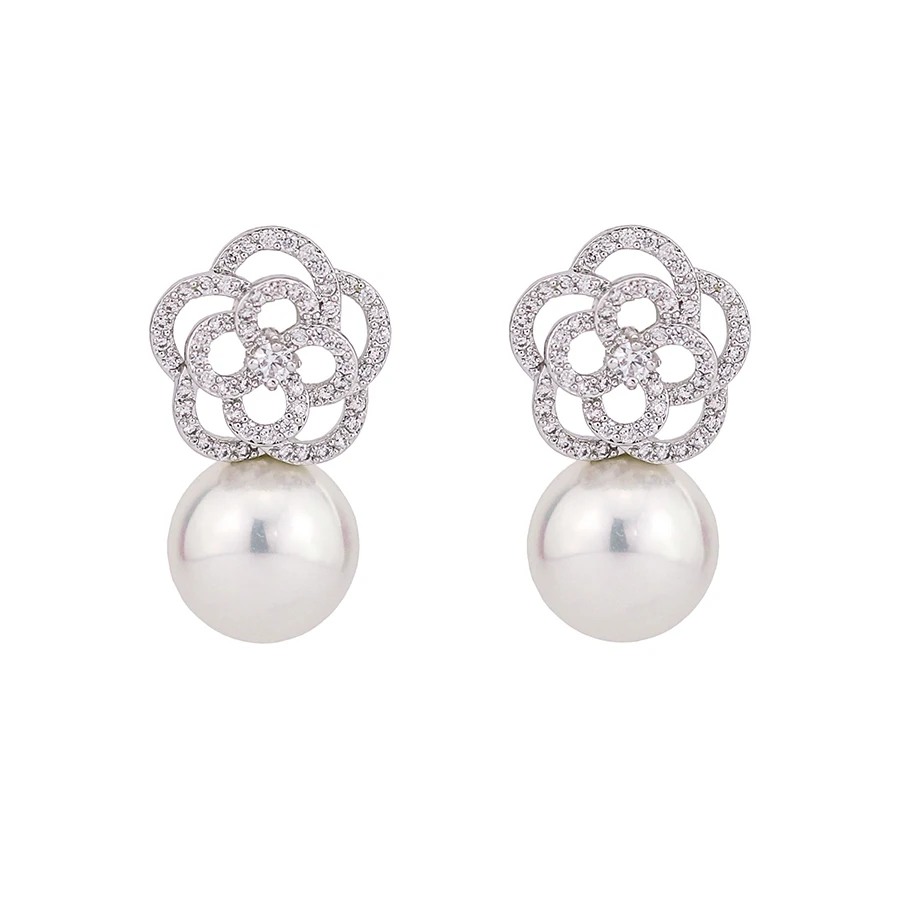 earring-254 Xuping new arrival elegant style pearl bead rose flower women's jewelry earrings
earring-254 Xuping new arrival elegant style pearl bead rose flower women's jewelry earrings