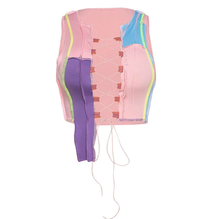 Lace Up Contrast Sexy Fashionable 2021 Sexy For Womens Tank Tops Workout, Customized color
Lace Up Contrast Sexy Fashionable 2021 Sexy For Womens Tank Tops Workout, Customized color