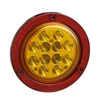 E-MARK ADR Turn Tail 24V 12V 4" Round LED Tail Light for Truck