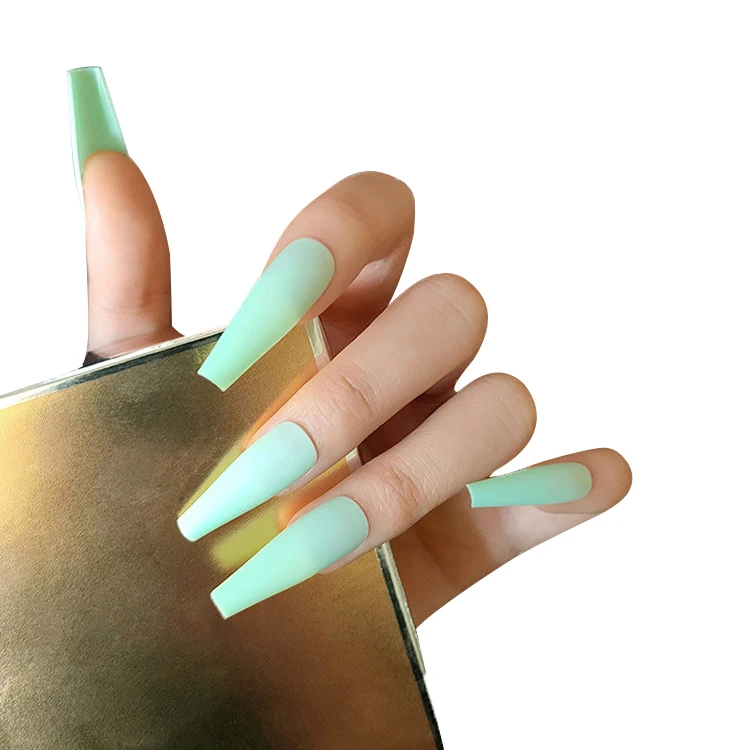 Super Long Ballet Nail Art Stickers Collection Coffin Trapezoid False Nail Customized Accepted Press On Nail With Packaging Box, 20 colors 
Super Long Ballet Nail Art Stickers Collection Coffin Trapezoid False Nail Customized Accepted Press On Nail With Packaging Box, 20 colors