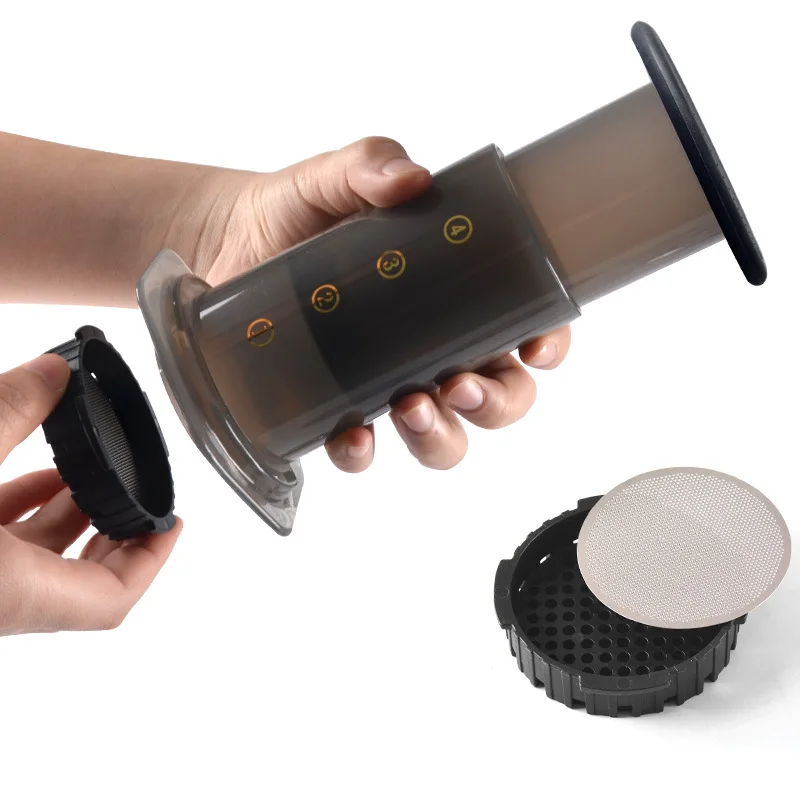 Portable Coffee Maker Hand Punching Pot Easy Clean Travel Manual Pressure Filter Coffee Maker Percolator Making Tools Simple Cup, Brown
Portable Coffee Maker Hand Punching Pot Easy Clean Travel Manual Pressure Filter Coffee Maker Percolator Making Tools Simple Cup, Brown