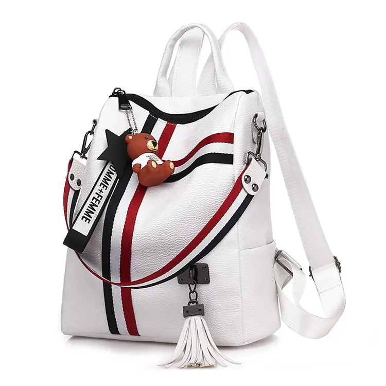 bags for women new retro fashion zipper PU Leather high quality shoulder school bag ladies backpack, Black/white
bags for women new retro fashion zipper PU Leather high quality shoulder school bag ladies backpack, Black/white