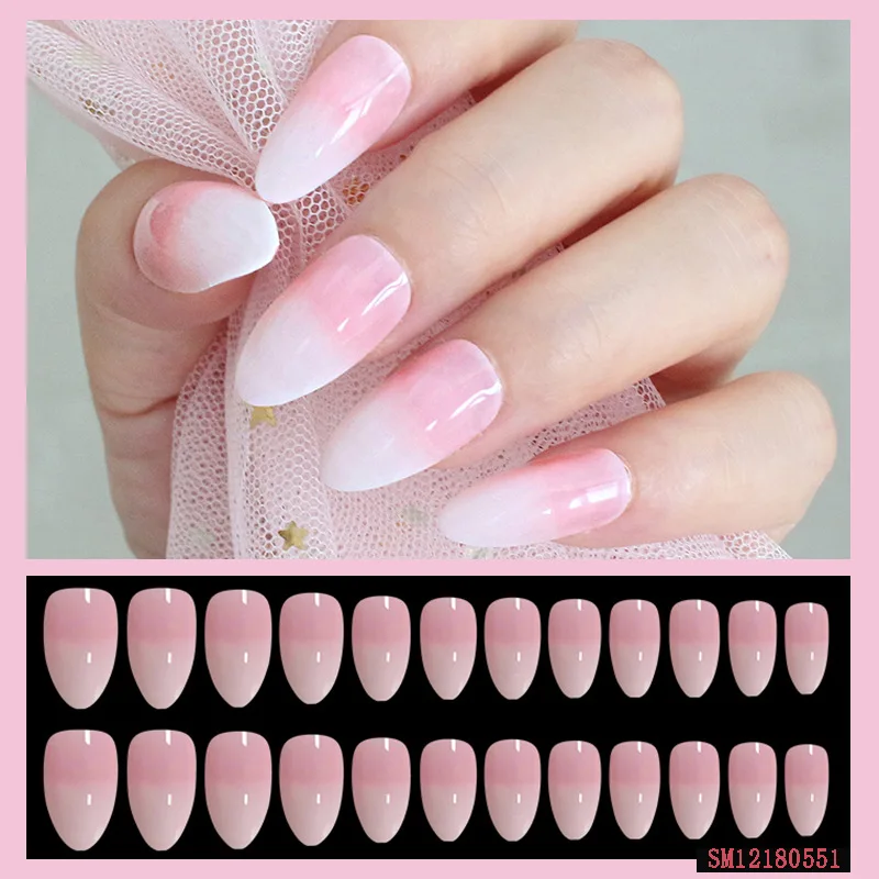 Professional Designs Full Cover French False Nail Art Tips Acrylic Artificial Fingernails, Pink
Professional Designs Full Cover French False Nail Art Tips Acrylic Artificial Fingernails, Pink