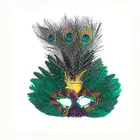 High Quality Manufacturer Directly Handmade Luxury Masquerade Party Crafts Fashion Show Mask Mask Venetian Feather