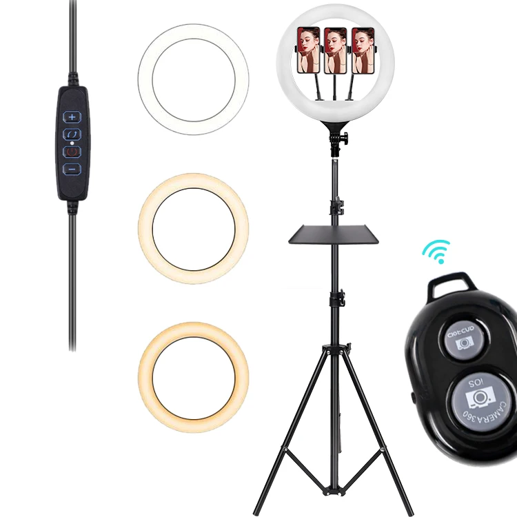 38w 3000k-6500k makeup selfie 14inch 36cm ring light photography lamp aro de luz led for Tiktok YouTube Video, Black
38w 3000k-6500k makeup selfie 14inch 36cm ring light photography lamp aro de luz led for Tiktok YouTube Video, Black