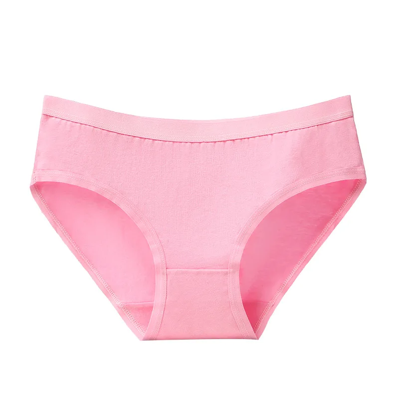 2022 Simple solid color large size underpants / cotton women underwear middle waist girls panties
2022 Simple solid color large size underpants / cotton women underwear middle waist girls panties