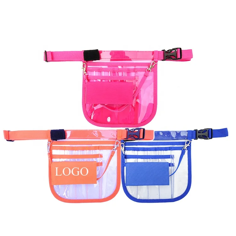 Custom Logo Colorful New Fashion Waterproof Clear PVC Nurse Medical Bag Fanny Pack, Can be customized
Custom Logo Colorful New Fashion Waterproof Clear PVC Nurse Medical Bag Fanny Pack, Can be customized