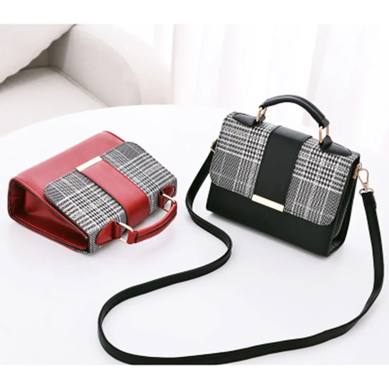 Fashion plaid small square ladies PU trend handle bag Leather Crossbody Handbags For Women, Multi color
Fashion plaid small square ladies PU trend handle bag Leather Crossbody Handbags For Women, Multi color