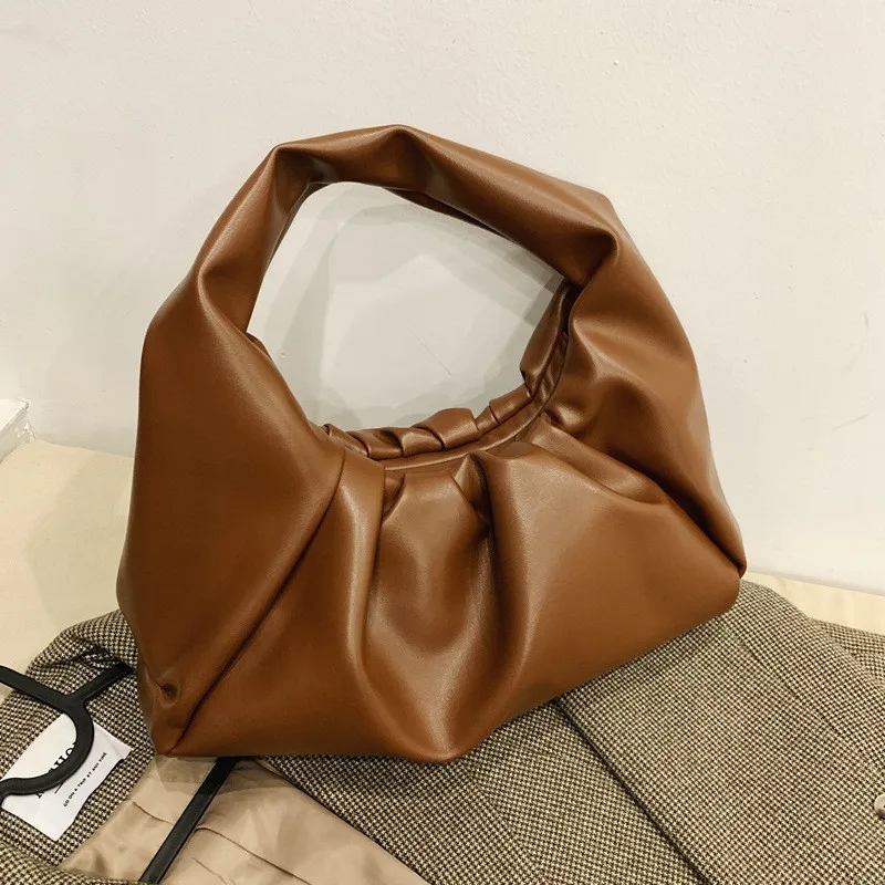 Luxury Brand PU Leather Small Axillary Fold Bag for women Handbags 2021 new Fashion Female Shoulder bags Ruched Hobos hand bag, Bolsa party bags
Luxury Brand PU Leather Small Axillary Fold Bag for women Handbags 2021 new Fashion Female Shoulder bags Ruched Hobos hand bag, Bolsa party bags