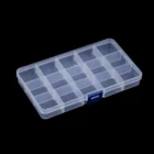 15Grids Compartment Plastic Storage Box Bead Jewelry Screw Container Case Earring Plastic Organizer Holder