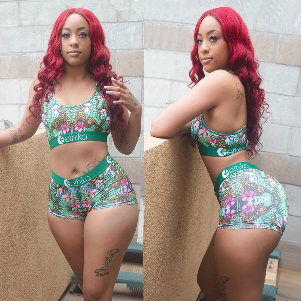 2020 lady biker short sets tiger print Safari style Sports Bra+Shorts Trunks underwear women shorts set 2 piece tracksuit
2020 lady biker short sets tiger print Safari style Sports Bra+Shorts Trunks underwear women shorts set 2 piece tracksuit
