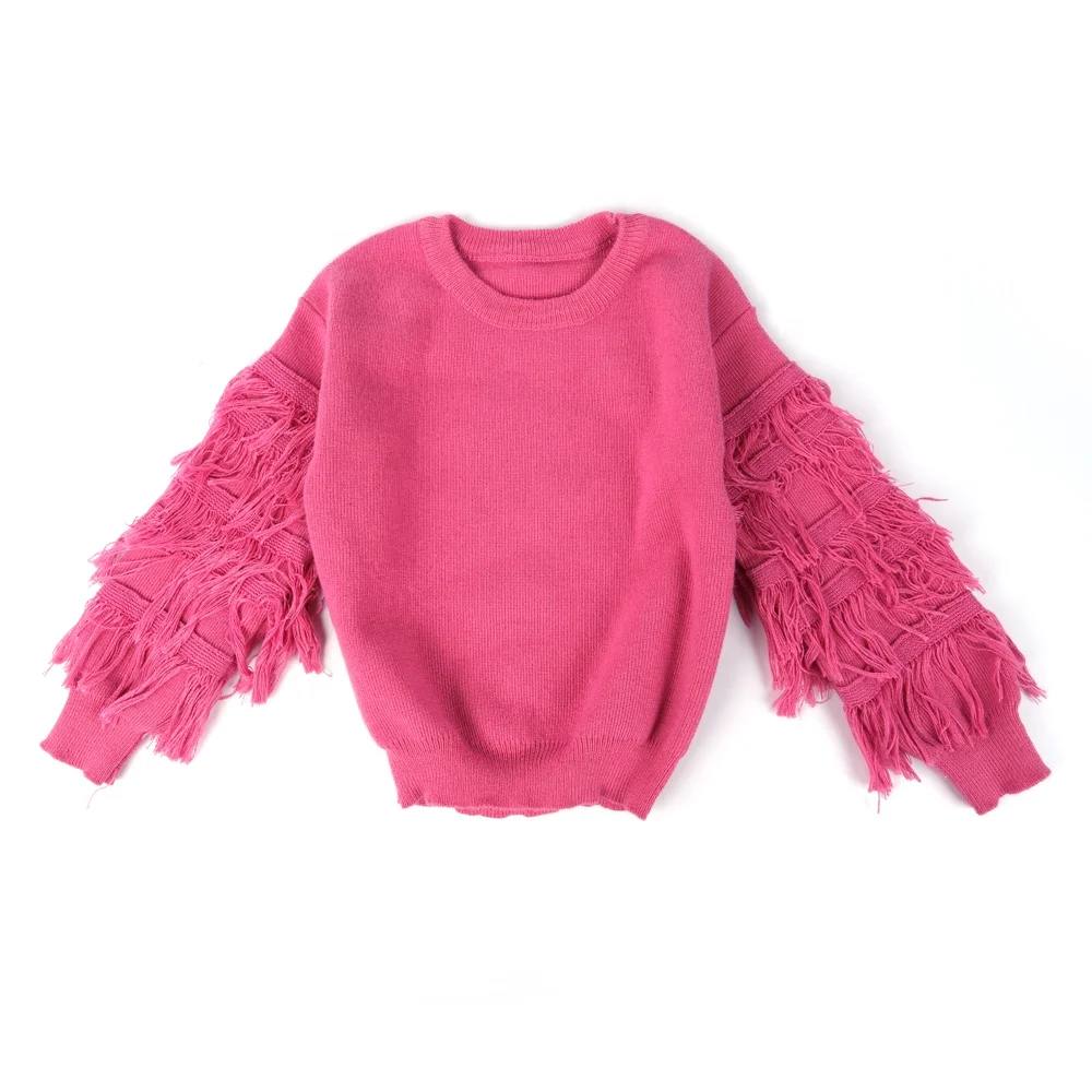 Fashion Fall Winter Children Girls Tassel Long Sleeve O-neck Warm Pullover Kint Sweater
Fashion Fall Winter Children Girls Tassel Long Sleeve O-neck Warm Pullover Kint Sweater