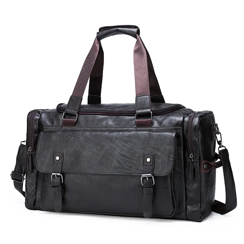 Travel Weekender Spend a Night Duffle Bags with Shoe Compartment Pu Leather Large Storage Waterproof Custom Logo Women Men, Black/customized
Travel Weekender Spend a Night Duffle Bags with Shoe Compartment Pu Leather Large Storage Waterproof Custom Logo Women Men, Black/customized
