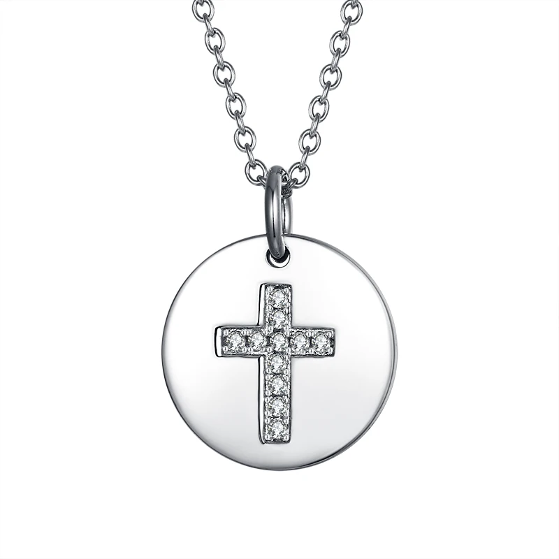 Sevenajewelry SAP2184 Simple Design White Gold Plated Round Pendant Necklace Cross Charm Necklace For Woman
Sevenajewelry SAP2184 Simple Design White Gold Plated Round Pendant Necklace Cross Charm Necklace For Woman