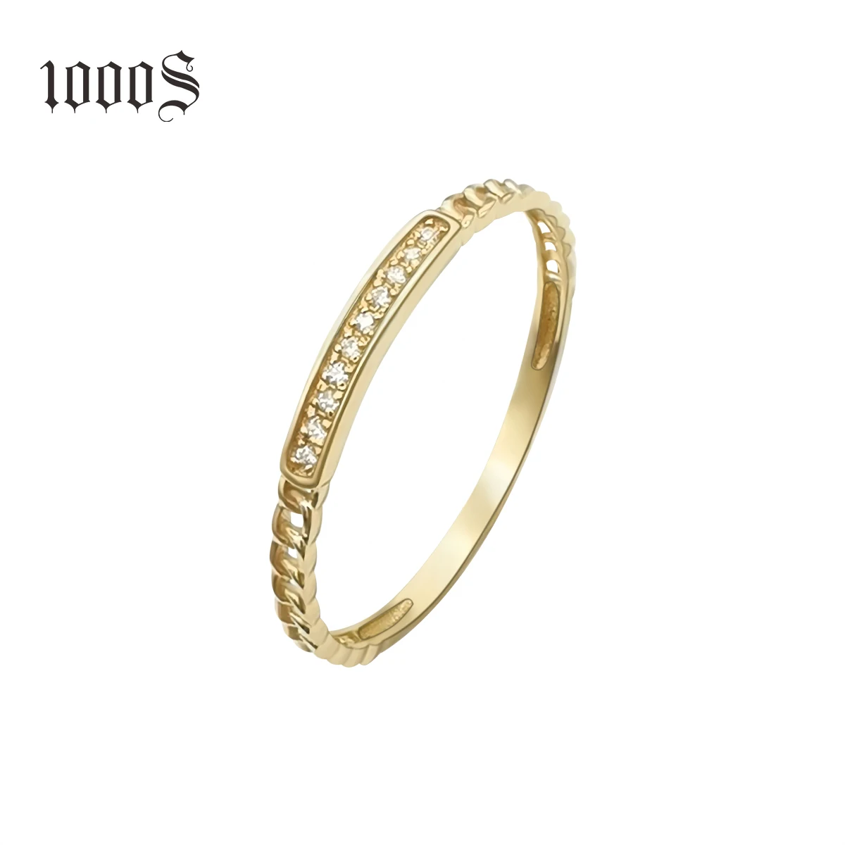 Special Design CZ Ring New Arrivals 9k Solid Gold Rings Customized 9k Real Gold Ring Au585
Special Design CZ Ring New Arrivals 9k Solid Gold Rings Customized 9k Real Gold Ring Au585