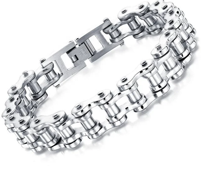 2020 Wholesale Titanium Jewelry Retro Multi Color Punk Bike Link Chain Bracelet Thick Chain Punk Street Bracelet Men Hot Sale
2020 Wholesale Titanium Jewelry Retro Multi Color Punk Bike Link Chain Bracelet Thick Chain Punk Street Bracelet Men Hot Sale