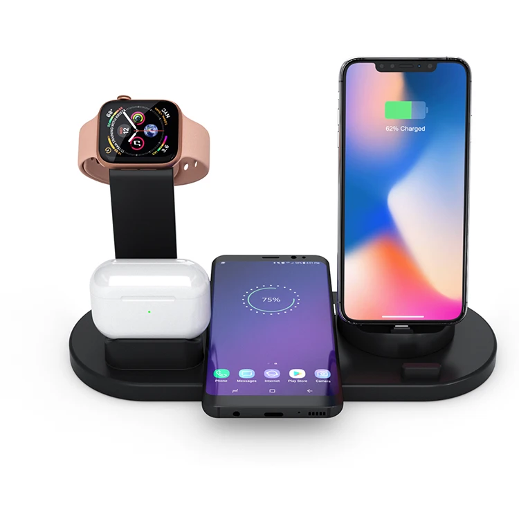 Mobile Phone smart Watch/earphone Charging Magnetic Wireless Charger Phone Chargers, Black white
Mobile Phone smart Watch/earphone Charging Magnetic Wireless Charger Phone Chargers, Black white