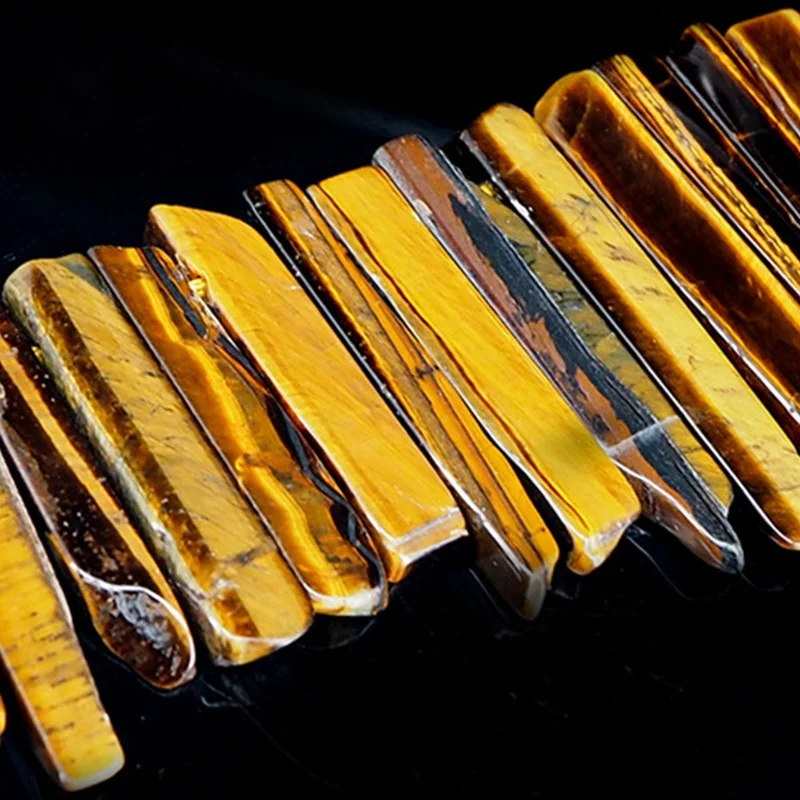 Tiger Eye Stick Beads Natural Tiger Eye Point Irregular Loose Point Beads Pendants Jewelry Charm
Tiger Eye Stick Beads Natural Tiger Eye Point Irregular Loose Point Beads Pendants Jewelry Charm