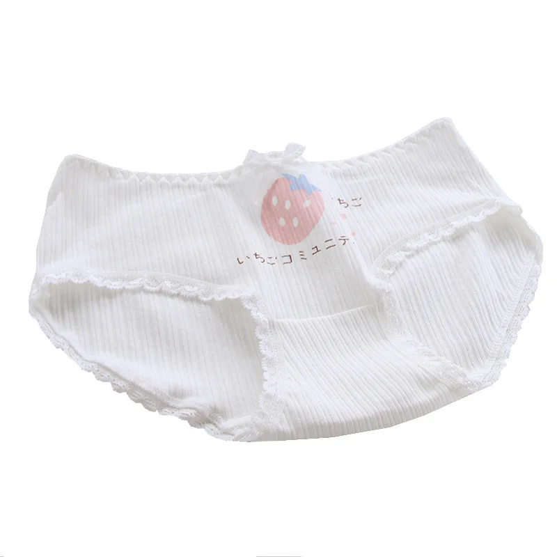 Love Strawberry Bow Cute Sweet Girl Triangle Pants Wrapped In Cotton Chin-waist Women's Underwear
Love Strawberry Bow Cute Sweet Girl Triangle Pants Wrapped In Cotton Chin-waist Women's Underwear