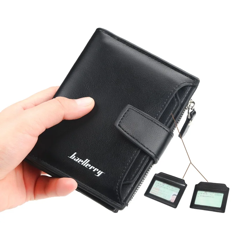 Baellerry 2020 New Style Men's Short Section PU Leather Zipper Wallets With Hasp,Blocking Card Purse For Male, 4 colors
Baellerry 2020 New Style Men's Short Section PU Leather Zipper Wallets With Hasp,Blocking Card Purse For Male, 4 colors