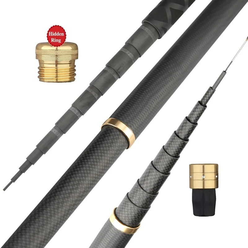 Hot Sale telescopic fishing rod Ultralight Pole Super Hard Telescopic Carbon Fiber 2.7-10m, Customized color
Hot Sale telescopic fishing rod Ultralight Pole Super Hard Telescopic Carbon Fiber 2.7-10m, Customized color