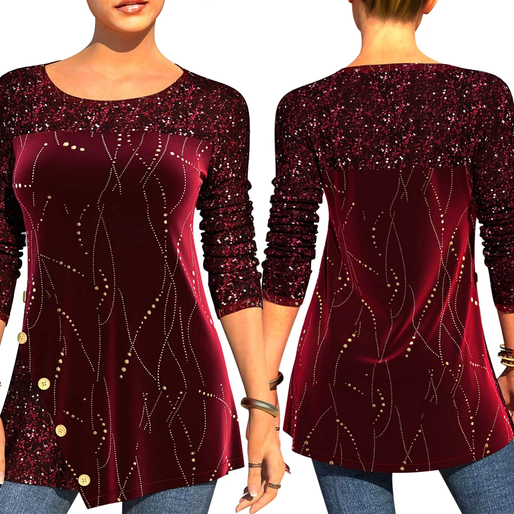 YQY1813 New Fashion Winter European and American Casual Round Neck Beading Plus Size Winter Tops Women
YQY1813 New Fashion Winter European and American Casual Round Neck Beading Plus Size Winter Tops Women