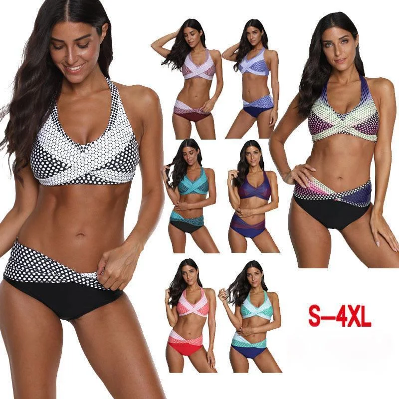 New Type High Nylon / Cotton Elastic Split Ladies Sexy Bikini Large Size Female Beachwear Sexy Gathering Bikini
New Type High Nylon / Cotton Elastic Split Ladies Sexy Bikini Large Size Female Beachwear Sexy Gathering Bikini