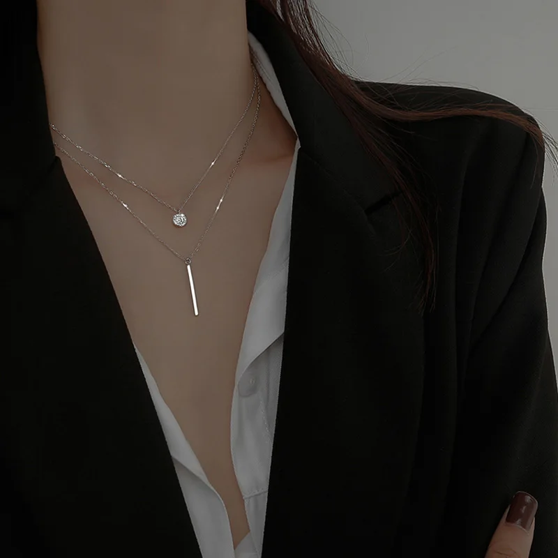 Double layer Necklace Round Shiny Full Zircon Long pendant Necklaces Gift For Girl Fine Accessories NK062
Double layer Necklace Round Shiny Full Zircon Long pendant Necklaces Gift For Girl Fine Accessories NK062