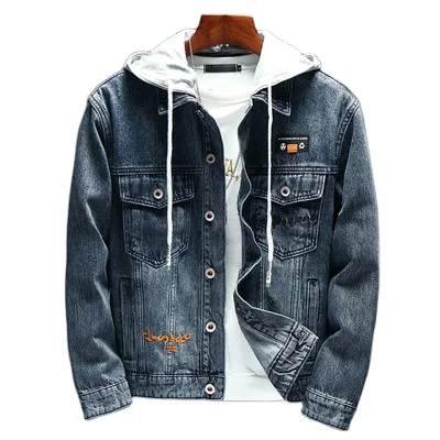 New 2021 clothing wholesale cowboy Letter embroidery Hoody jacket for men Denim jeans jacket Men jean jacket
New 2021 clothing wholesale cowboy Letter embroidery Hoody jacket for men Denim jeans jacket Men jean jacket