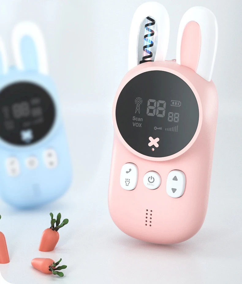 Mini Kids Walkie Talkie Toys Child Portable Two Way Radio 1-3 km Comunicador For Camping/ Family/Children Gift Cute Rabbit Style, Pink
Mini Kids Walkie Talkie Toys Child Portable Two Way Radio 1-3 km Comunicador For Camping/ Family/Children Gift Cute Rabbit Style, Pink