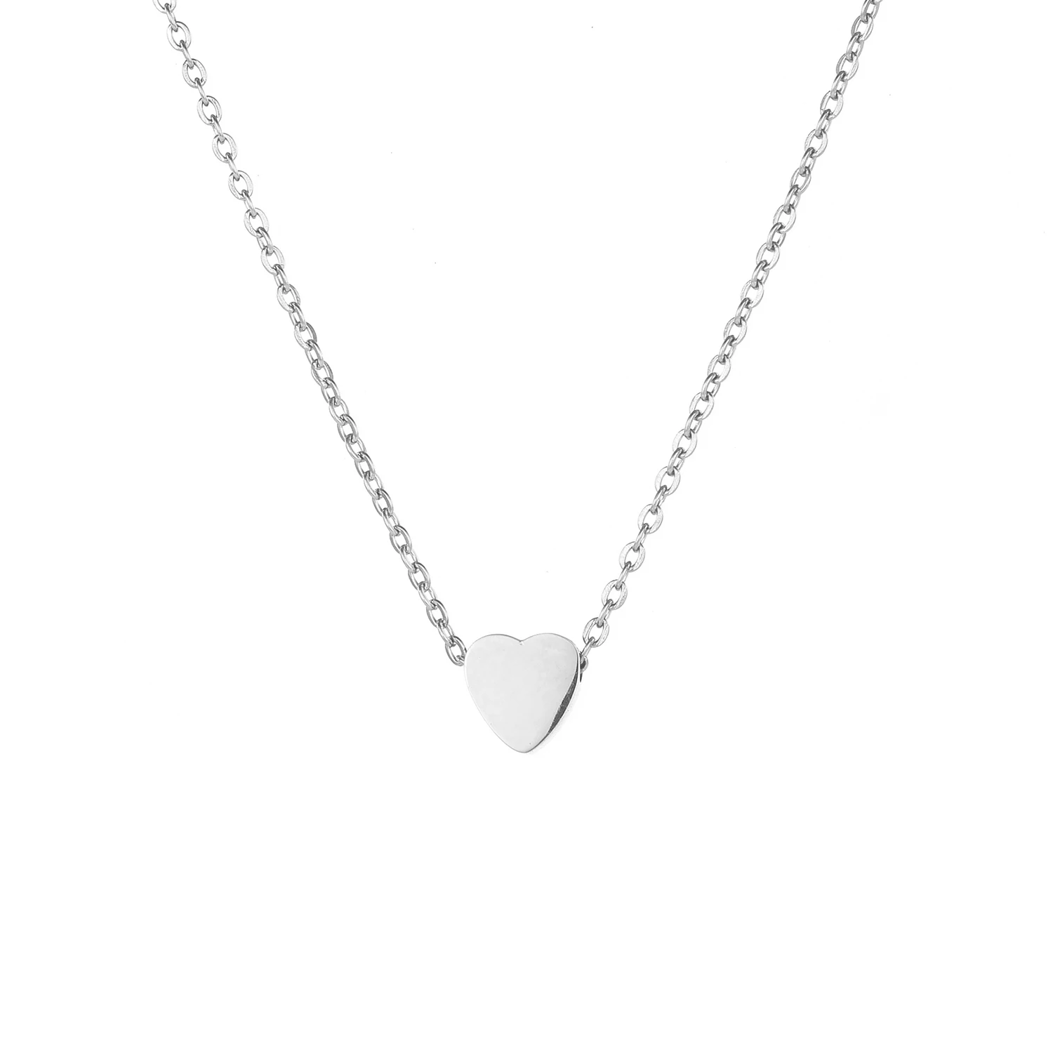 JUJIE 2021 Fashion Jewelry Heart Shaped Pendant Necklace Girls Stainless Steel Cue Choker Gift Custom
JUJIE 2021 Fashion Jewelry Heart Shaped Pendant Necklace Girls Stainless Steel Cue Choker Gift Custom
